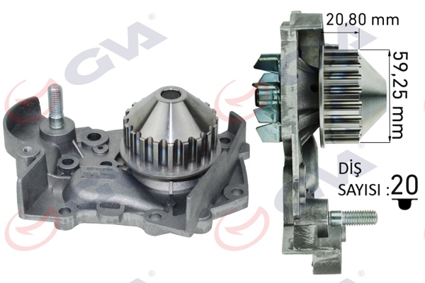 GVA 5212160 | Devirdaim R19-R9-Clio-Exp 1.4 Enj. E6j-E7j Pa412