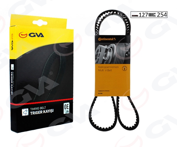 GVA 58127254 | Triger Kayışı 127X254 Daewoo Chevrolet Aveo Kalos Lacetti Nubira 1.4-1.6 16V 03 >