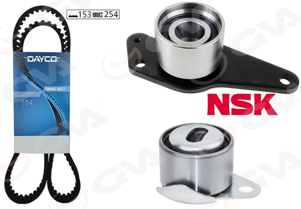 GVA 59T1103 | Eksantrik Gergi Kiti 153X254 Megane 1.9D 96- R9-R11-R19-R21 1.9D F8q K015212