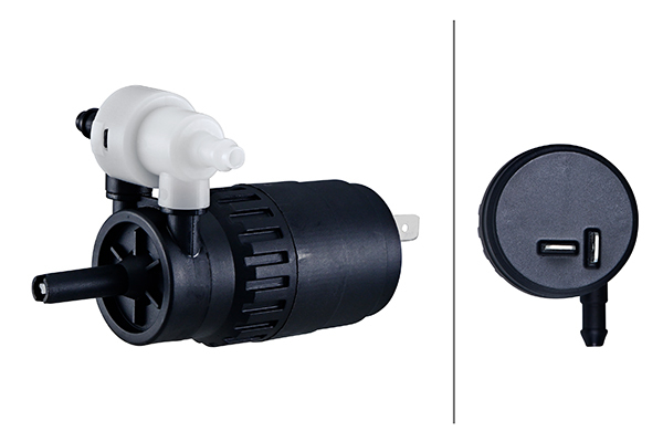 HELLA 8TW006849341 | Cam Su Silecek Fiskiye Pompası Motoru Astra F Hb-Sw 91 > 98 Corsa B 93 > 00 Vectra A Hb 88 > 95 Omega B Sw 94 > 03 Çift Çıkış