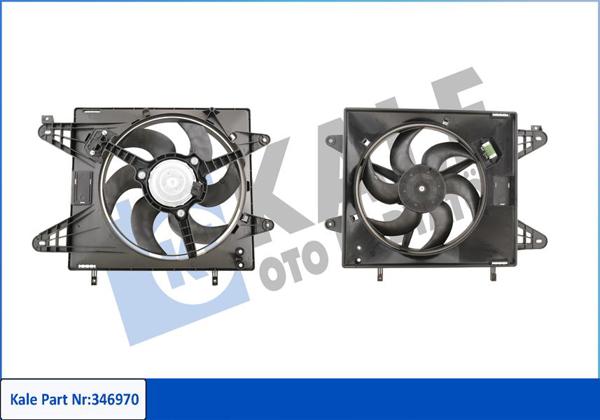 KALE 346970 | Fan Motoru Davlumbazlı Fiat Bravo I Brava Marea 1.2-1.6 16V 96-01
