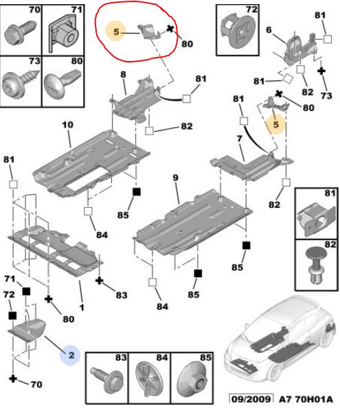 MOPAR (PSA) 7013.AV | Alt Hava Deflektör (Fırsat)