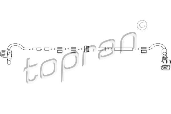 TOPRAN 303960001 | Arka ABS Hız Sensörü Sol Transit V347 V348 Tt9 2.2 155Ps 11 > 14 2.2 TDCI 2.4 TDCI 3.2 TDCI