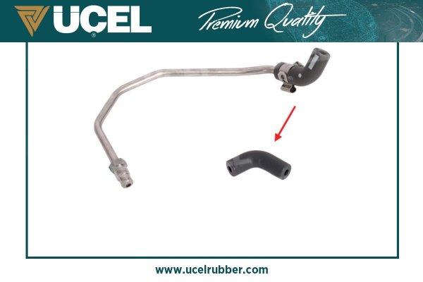 ÜÇEL S15989 | Egzoz Geri Dönüş Valf Hortumu Renault Megane IV 16 > Traffic III 15 > Fluence 12 > 1.6 DCI R9m Mercedes Om622 Om626 W447 W205 | 5 Adet