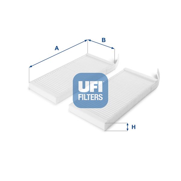 UFI 5316400 | Polen Filtresi 2 Parça Master III 10 > Master IV 19 > Kangoo II 08 > Kangoo Express 19 > Movano B 10 > Cıt An 12 > 21 1.5 DCI 2.3 DCI