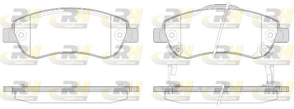 ROADHOUSE 21289.02 | Fren Balatası Ön Honda CRV III 01 07 -