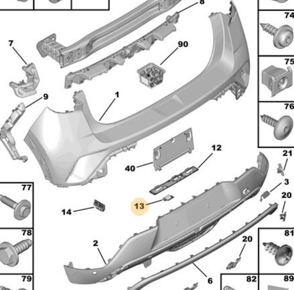 PSA 9834715880 | Kamera Desteği