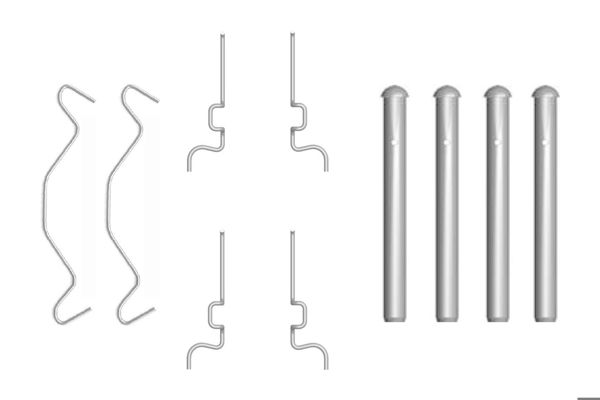 BOSCH 1987474313 | Balata Yay Aksesuar Takımı Yaris 99-05 Arka