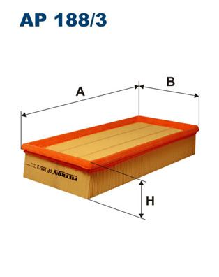 FILTRON AP1883 | Hava Filtresi Saab 9-3 (Otomobil) | 6 Adet