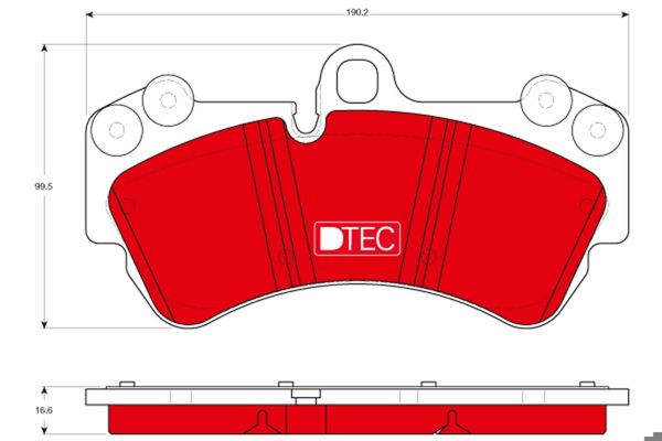 TRW GDB1547DTE | Disk Balata Dtec | 1 Adet