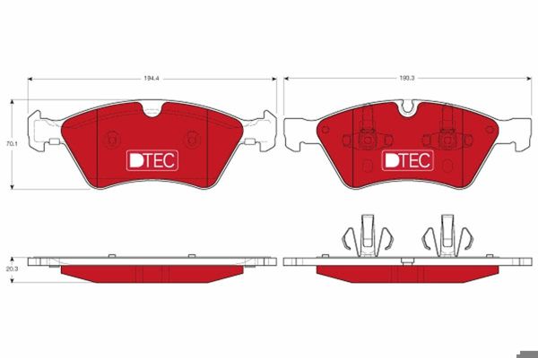 TRW GDB1642DTE | Disk Balata Dtec | 1 Adet