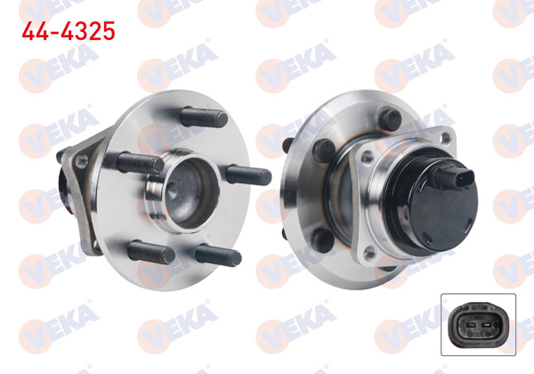 VEKA 44-4325 | Porya Sol-Sağ Arka Rulmanlı ABS li 5 Bjn Toyota Avensis Avensıs (T25) 1.6İ 16V-2.0 2003-2008