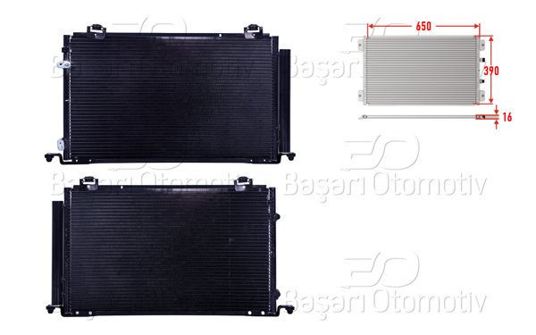 WISCO 3143356-00 | Klima Radyatörü 650X390x16 Toyota Avensis 2.0 Benzinli 03-08