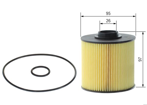 BOSCH F026402376 | Mazot Filtresi Mitsubishi Fuso Canter Fe859 10 > Euro4