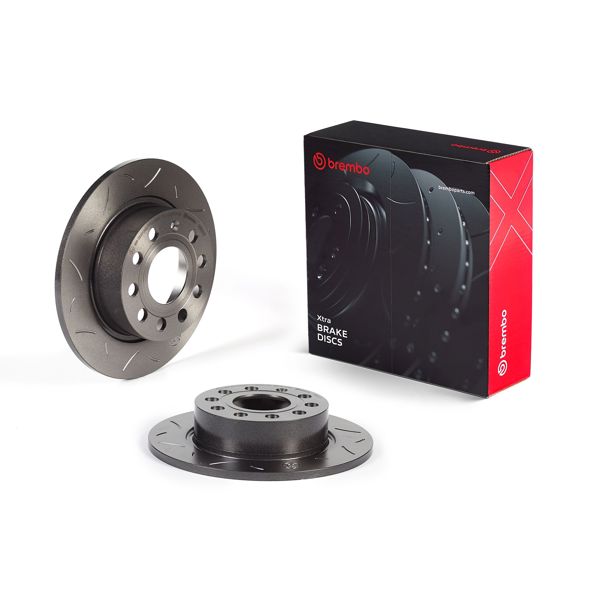 BREMBO 08.9502.1S | Arka Fren Diski Cızgılı-253X10 5×112 (VW Caddy 04-Golf 04-Audi A3 04-Seat Leon 06 -) | 2 Adet
