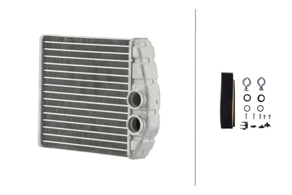 HELLA 8FH366335-201 | Kalorifer Radyatörü Combo C Corsa C Tigra B