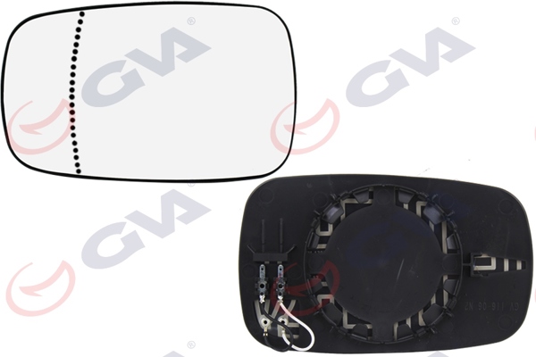 GVA 1111001 | Ayna Camı Sol Megane-Scenic 03 > Isıtmalı Asferik Vm-138Aghl-Oe
