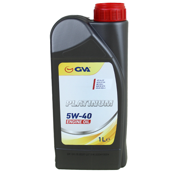 GVA 9920180 | Motor Yağı 5W40 1 Lt Platınum Tam Sentetik Apı Sl / Cf | 12 Adet