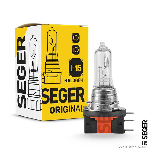 SEGER 208116 | Ampül H15 12V 15 / 55W Pgj23t-1 Standart Yenileme 3.500K Standart Işık | 10 Adet