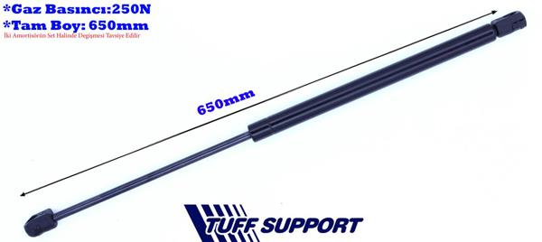 TUFFSUPPORT 610646 | Motor Kapak Amortisörü Opel Vectra C 02 04 Opel Sıgnum 03 07 Gazlı