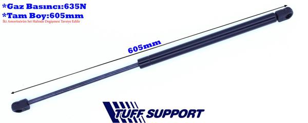 TUFFSUPPORT 611064 | Bagaj Amortisörü Ford S-Max 07 > Uzunluk: 605mm