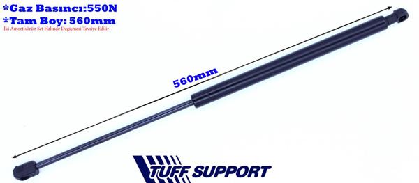 TUFFSUPPORT 611711 | Bagaj Amortisörü Gazlı Hyundai Santafe 2.0L D4ea CRDI 01-05
