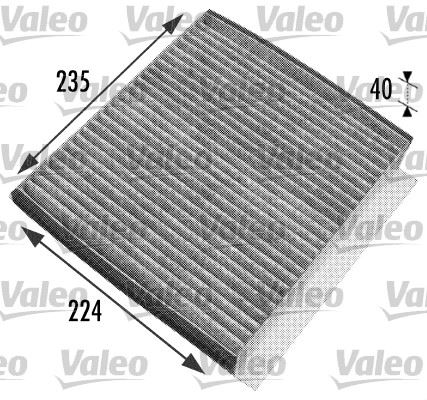 VALEO 698778 | Polen Filtresi Mercedes Ml-Class W163 Karbonlu