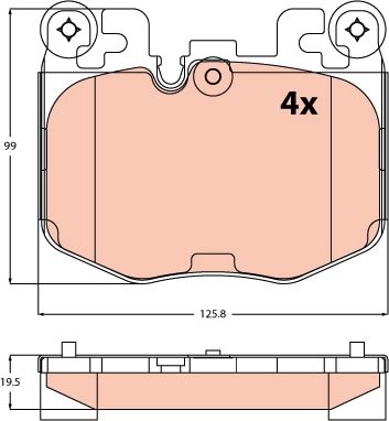 TRW GDB2526 | Fren Balatası Ön G05-G06-G07-G20-G22-G23-G26-G29-G42