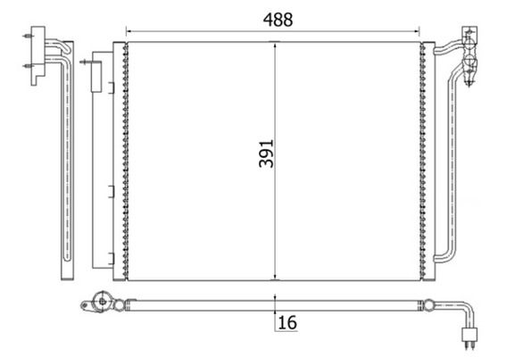 MAHLE AC 311 001S | Klima Radyatörü M54-M57-M57n-M62-N62-E53