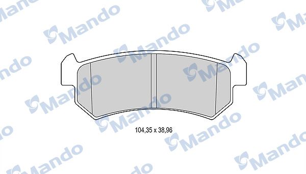MANDO MBF015929 | Fren Balata Lacetti 02-06 / Nubira 02-06 Disk Arka | 1 Adet