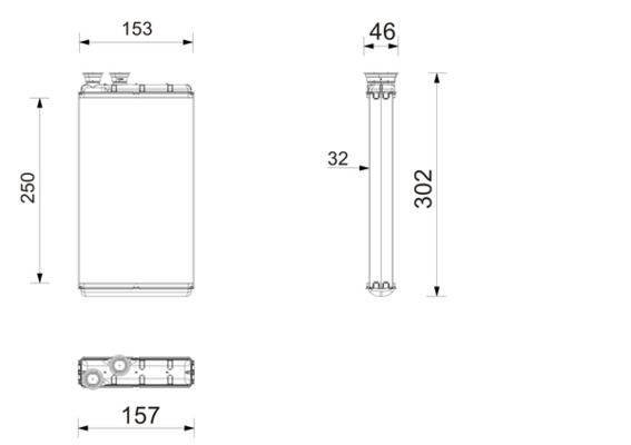 MAHLE AH 310 000P | Kalorifer Radyatörü Audi