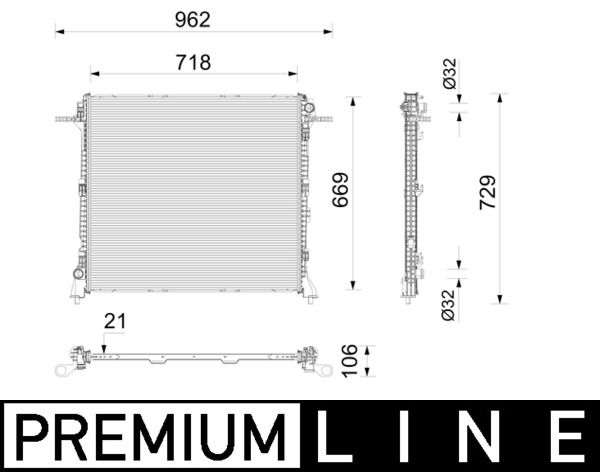 MAHLE CR 2788 000P | Su Radyatörü VW Crafter