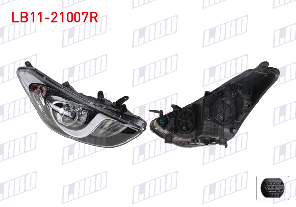 LABO LB11-21007R | Far Sağ Elektrikli Motorlu Hyundai i30 13-15