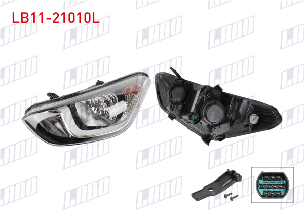 LABO LB11-21010L | Far Sol Elektrikli Motorlu Hyundai i20 12-14