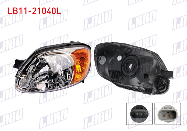 LABO LB11-21040L | Far Sol Sarı Sinyalli Hyundai Accent Admıre 2003-2006
