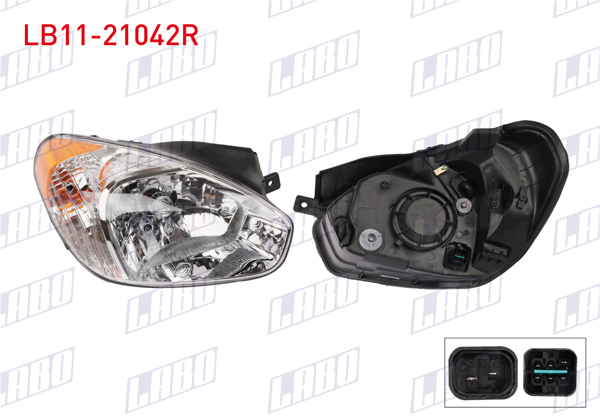 LABO LB11-21042R | Far Sağ Sarı Sinyalli Hyundai Accent Era 2006-2012