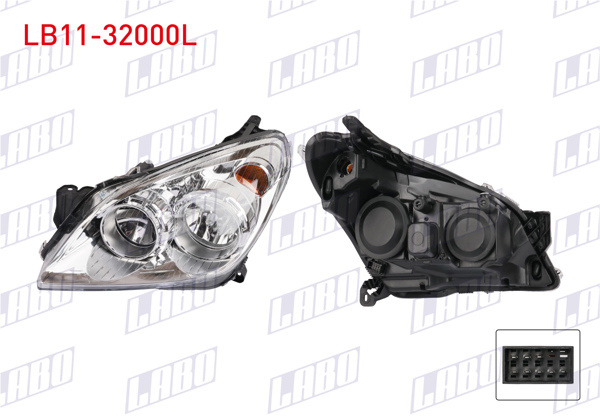 LABO LB11-32000L | Far Sol Elektrikli Motorsuz Opel Astra H 2004-2010