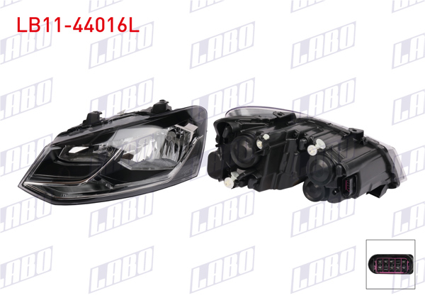 LABO LB11-44016L | Far Sol Motorlu Volkswagen Polo 2014 -