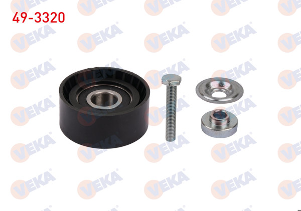 VEKA 49-3320 | V Kayışı Gergi Rulmanı Plastik Burclu 60X25 Citroen Berlingo 1.9 D 1998-/ Jumpy 1.9 D 1998-/ Xsara 1.9 D 1998-/ Fiat Scudo 1.9 D 1998-2006 / Peugeot 206-306-Expert-Partner 1.9 D 1998 -