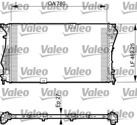 VALEO 735599 | Radyatör 10-Traffic-Vivaro 2.0 DCI 90-115Hp +-Ac
