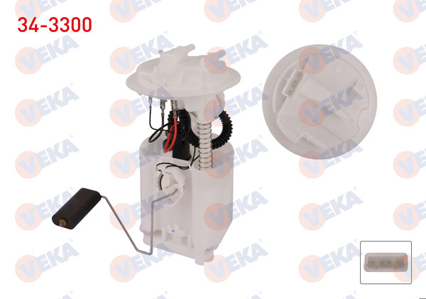 VEKA 34-3300 | Yakıt Depo Şamandırası 3 Bar Peugeot 206 (2A / C) 1.6İ 16V 1998-2006 / 206 (2A / C) 2.0İ 1998-2006 / Partner (5,5F) 1.4İ 1996-2008