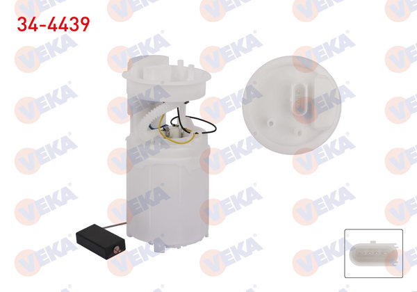 VEKA 34-4439 | Yakıt Depo Şamandırası 3 Bar Volkswagen Polo 1.2-1.4-1.6 2001-2009 / Skoda Fabia 1.2-1.4 1999-2014 / Seat Ibiza 1.2-1.4-1.6 2002-2008 / Cordoba 1.4-1.6 2002-2009