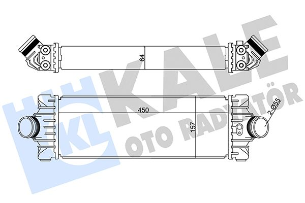 KALE 351285 | Ford Transit 2014-2018 2.2 TDCI Model Arası Turbo Radyatörü (INTERCOOLER)