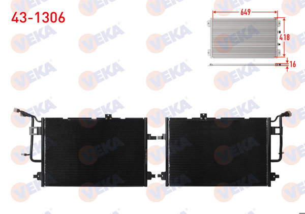 VEKA 43-1306 | Klima Radyatörü Audi A6 (4A, C4) 2.5 TDI 2001-2004
