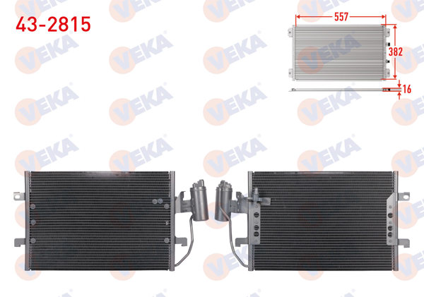 VEKA 43-2815 | Klima Radyatörü Kurutuculu Mercedes A Class (W168) A 140 2000-2004