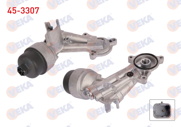 VEKA 45-3307 | Yağ Soğutucusu Komple Peugeot 206 1.6 16V 98-06 / 301 1.6 16V 12-17 / 306 1.6 16V 00-02 / 307 1.6 16V 00-07 / 308 1.6 16V 08-14 / Citroen C-Elysee 1.6 16V 12-/ C4 1.6 16V 06-11 / C3 1.6 16V 02-10