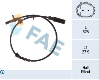 FAE 78267 | ABS Sensörü Opel Corsa D / E (Kampanalı Fren İçin) Arka