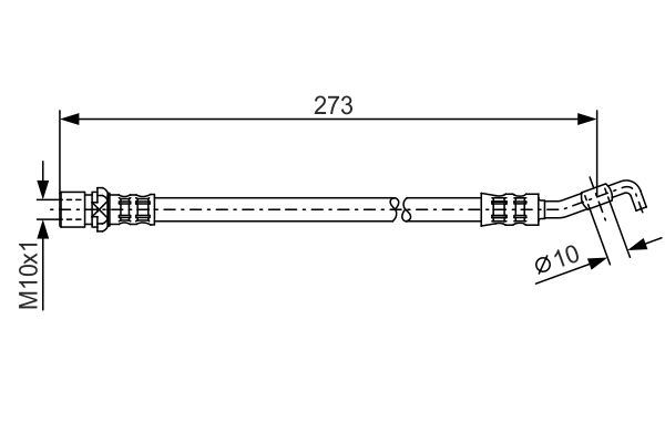 BOSCH 1987476212 | Fren Hortumu Toyota Avensis 03-08