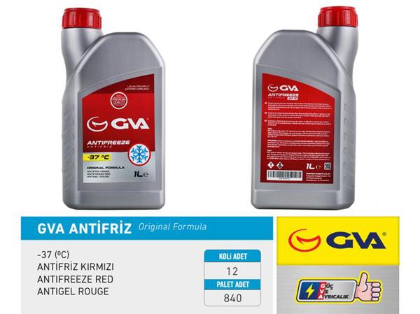 GVA 9930121 | Antifriz 1 Lt-37 C Kırmızı Long Life Koli 12 Ad Organık | 12 Adet