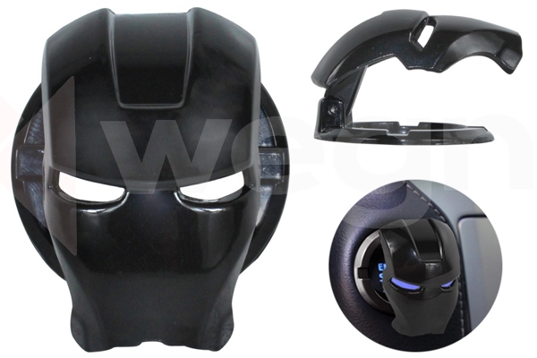 WEGNA AC01-003 | Iron Man Start Stop Koruyucu Kapak Siyah